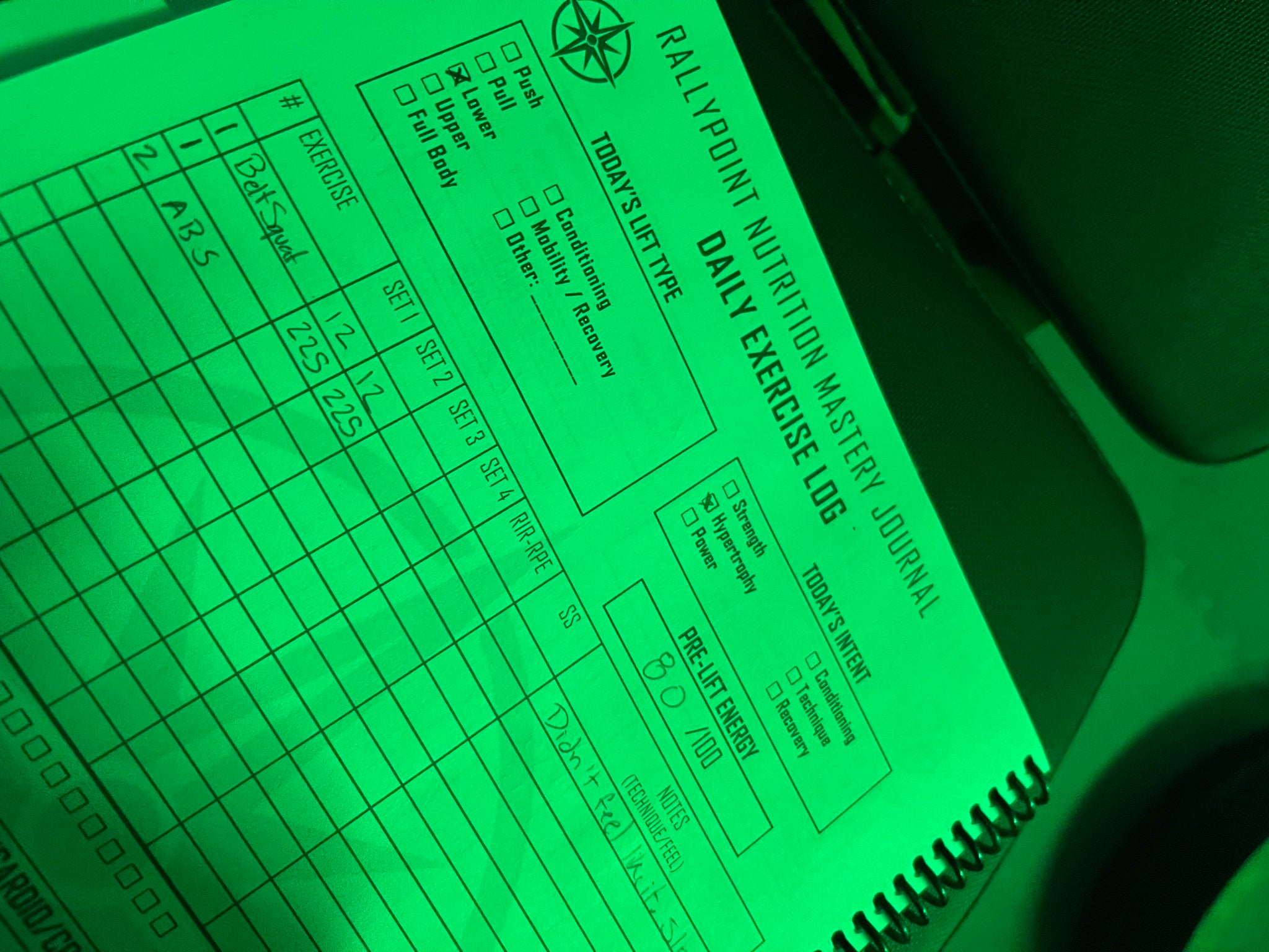 12 Week Nutrition and Exercise Mastery Journal